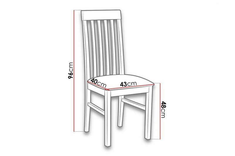 Patrickswell Matstol White/Black - Products - Möbler - Fåtölj & stolar - Matstol & köksstol