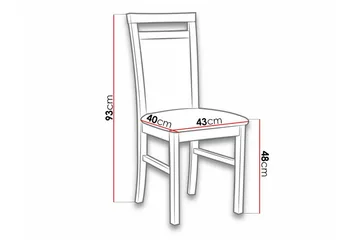 Roma Matstol - Svart - Products - Möbler - Fåtölj & stolar - Matstol & köksstol