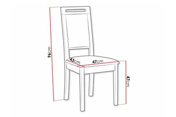 Rowden Matstol - Svart - Products - Möbler - Fåtölj & stolar - Matstol & köksstol