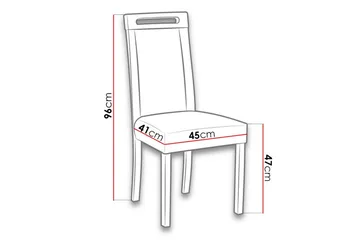 Rowden Matstol - Svart - Products - Möbler - Fåt ölj & stolar - Matstol & köksstol