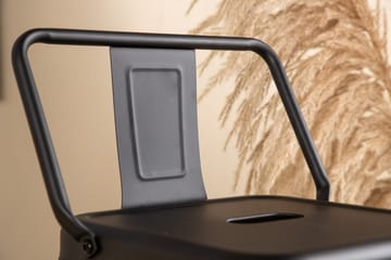 Tempe Barstol med ryggstöd - Svart - Products - Möbler - Fåtölj & stolar - Barstol & barpall