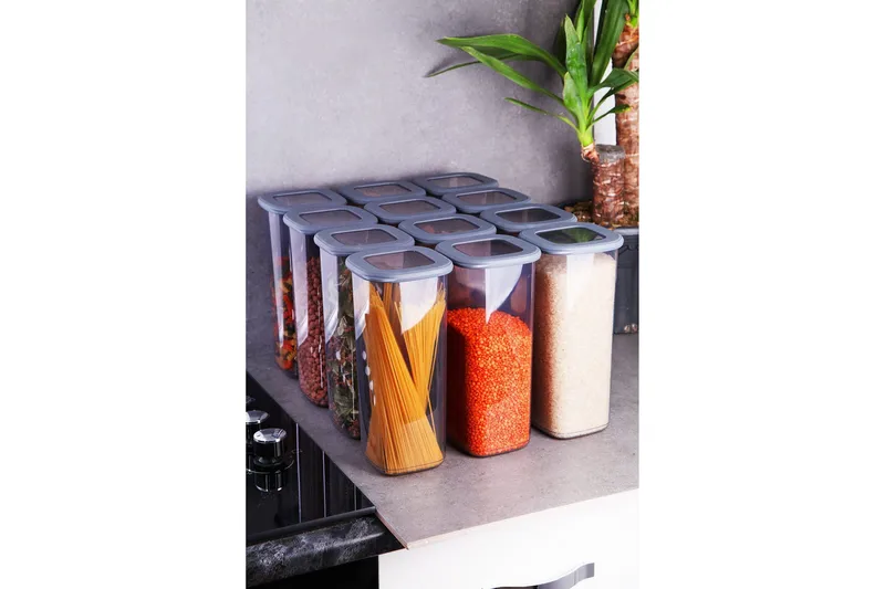 Kazuyasu Förvaringsburk, Grå