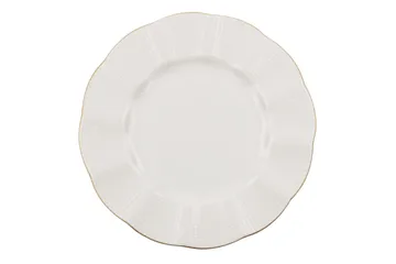 Adine Middagsservis 24 Delar Porslin - Creme/Guld - Products - Servering & matlagning - Porslin