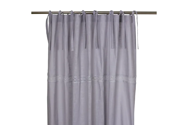 Capasin Knytgardin 2-pack 240 cm, Grå