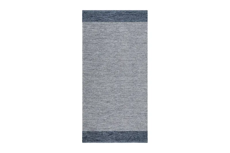 Alva Bomullsmatta 75x150 cm Oval, Blå