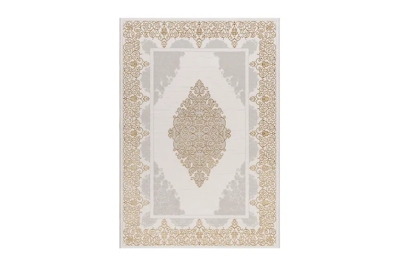 Ankara Wiltonmatta 240x340 cm, Beige/Guld