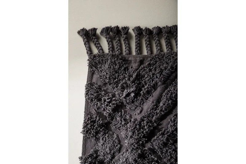 Hilma Bomullsmatta Rektangulär 70x200 cm - Mörkgrå - Products - Textil & mattor - Matta - Modern matta - Bomullsmatta