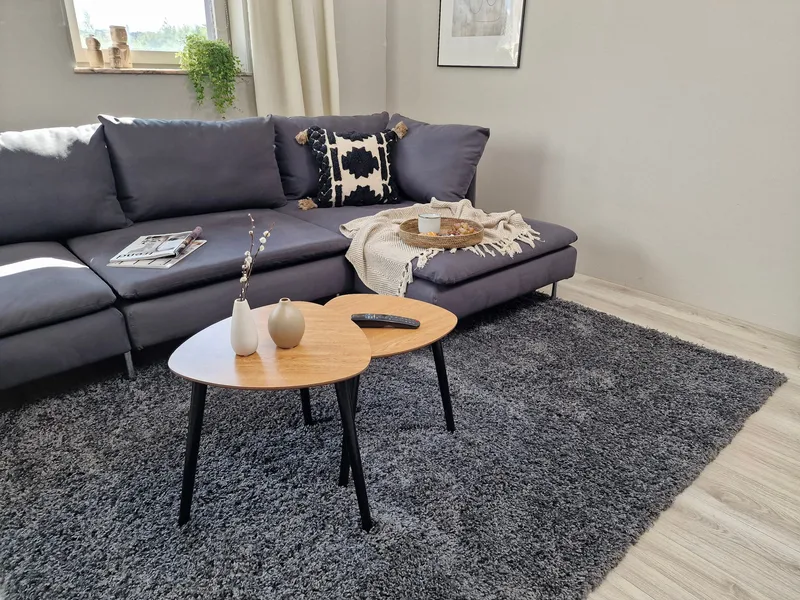 Lounge Ryamatta 160x230 cm Rektangulär - Grafit - Products - Textil & mattor - Matta - Modern matta - Ryamatta