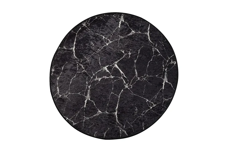 Marmuras Matta Rund 140 cm, Flerfärgad/Sammet