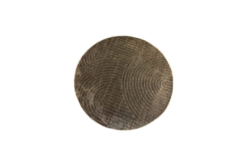 Maskinvävd Matta Genova Zen Rund, 200x200 cm, Mocca