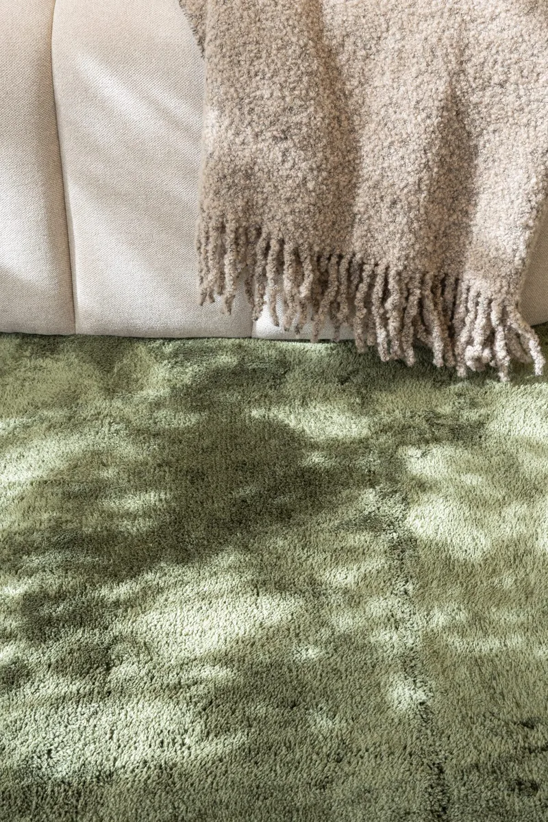 Cozy Ryamatta 80x160 cm Rektangulär - Grön - Products - Textil & mattor - Matta - Modern matta - Ryamatta