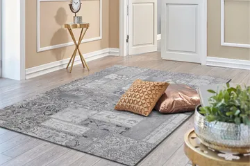 Patchwork Wiltonmatta 240x330 cm Rektangulär - Silver - Products - Textil & mattor - Matta - Modern matta - Wiltonmatta