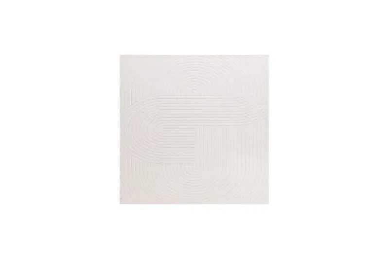Wiltonmatta Hawaii Shape 240x240 cm, Creme, 240x240 cm, Creme