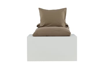 Mila Bäddset 2-Dels 150x200/50x60 cm - Brun - Products - Textil & mattor - Sängkläder - Bäddset & påslakanset - Påslakanset dubbelsäng