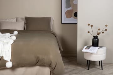 Mila Bäddset 2-Dels 150x200/50x60 cm - Brun - Products - Textil & mattor - Sängkläder - Bäddset & påslakanset - Påslakanset dubbelsäng