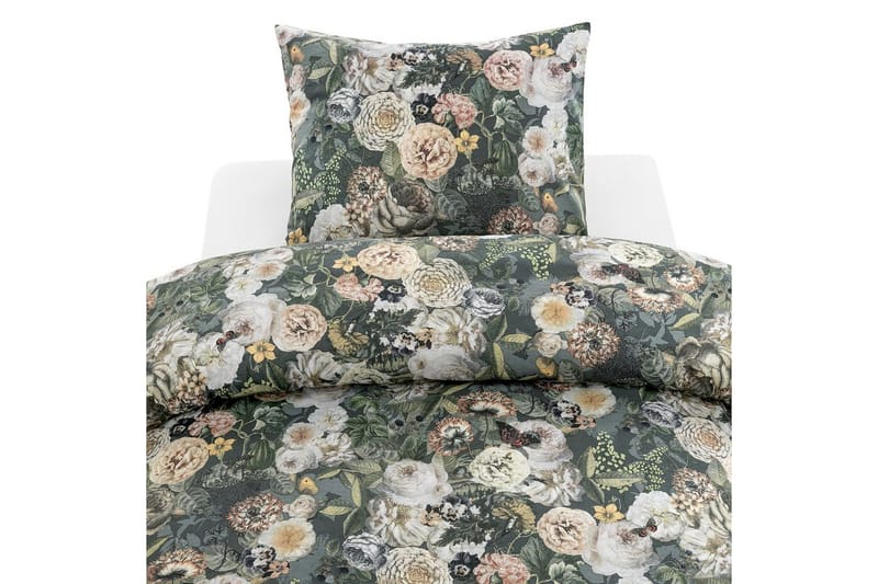 Påslakanset Enkelsäng 2-Dels Abigail Grön - Borganäs of Sweden - Products - Textil & mattor - Sängkläder - Bäddset & påslakanset - Påslakanset dubbelsäng