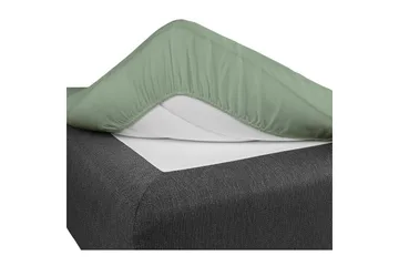 Dra-på-lakan Borganäs of Sweden - 160 x 200 cm, Grön - Products - Textil & mattor - Sängkläder - Lakan - Dra på lakan