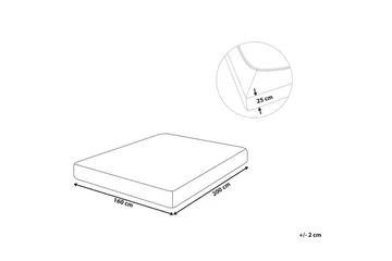 Dra-på-lakan Hofuf Svart, 160x200 cm - Svart, 160x200 cm - Products - Textil & mattor - Sängkläder - Lakan - Dra på lakan