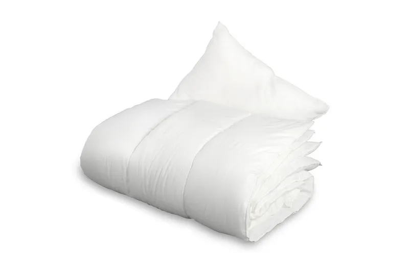 Täcke + Kudde Vuxen 150 x 200 cm + 50 x 60 cm Vit, Borganäs of Sweden