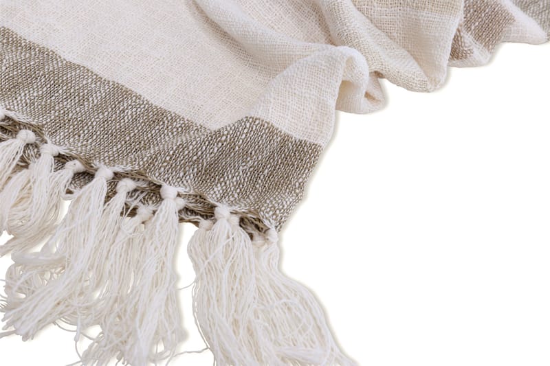 Sandy Pläd 130x170 cm - Offwhite/Beige/Brun - Products - Textil & mattor - Filt & pläd