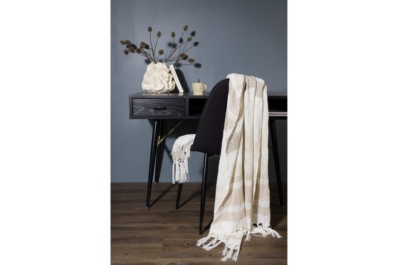 Sandy Pläd 130x170 cm - Offwhite/Beige/Brun - Products - Textil & mattor - Filt & pläd