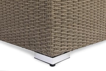 Marcus Hörnmodul utomhus med Dyna i konstrotting - Grå / Grå dynor - Products - Utemöbler & utemiljö - Övrigt utemöbler - Moduler utesoffa - Hörnmodul utesoffa