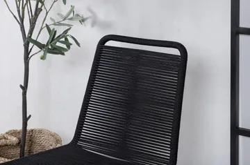 Lindos Stapelstol Utomhus Svart - Venture Home - Products - Utemöbler & utemiljö - Balkong & altan - Balkongmöbler - Balkongstol