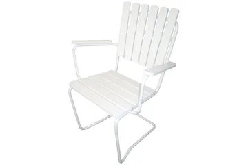 Vaxholm Karmstol Utomhus Vit - KWA - Products - Utemöbler & utemiljö - Balkong & altan - Balkongmöbler - Balkongstol