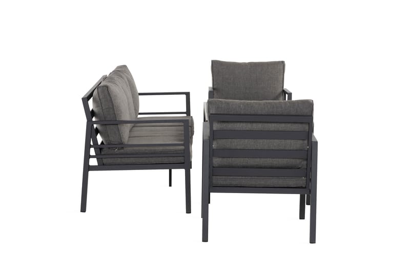 Ariany Soffgrupp - Svart / Gråa dynor - Products - Utemöbler & utemiljö - Loungemöbler - Loungeset & loungegrupp