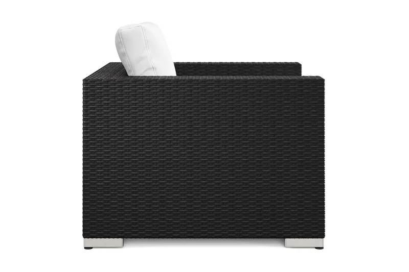 Bahamas Loungefåtölj utomhus i konstrotting - Svart - Products - Utemöbler & utemiljö - Loungemöbler - Loungestol utomhus