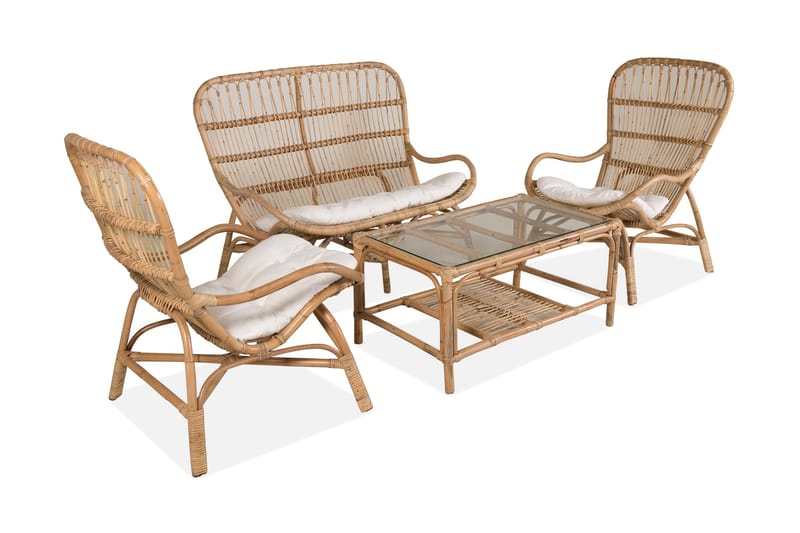 Ella Loungegrupp med Dynor - Trä/natur - Products - Utemöbler & utemiljö - Loungemöbler - Loungeset & loungegrupp