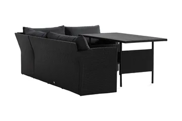 James Light Soffgrupp Utomhus  5-sits - Svart - Products - Utemöbler & utemiljö - Loungemöbler - Loungeset & loungegrupp
