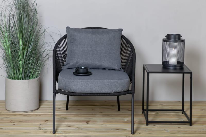 Lindos Utefåtölj Svart - Venture Home - Products - Utemöbler & utemiljö - Loungemöbler - Loungestol utomhus