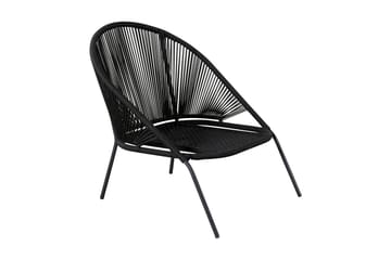 Lindos Utefåtölj Svart - Venture Home - Products - Utemöbler & utemiljö - Loungemöbler - Loungestol utomhus