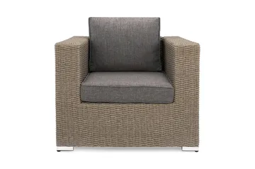 Marcus Loungefåtölj med Dyna - Utefåtölj Rotting Utemöbler - Grå - Products - Utemöbler & utemiljö - Loungemöbler - Loungestol utomhus