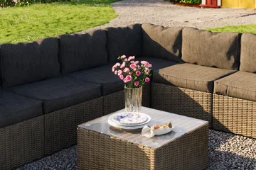 Marcus Loungegrupp - Brun / Sand / Gråa dynor - Products - Utemöbler & utemiljö - Loungemöbler - Loungeset & loungegrupp