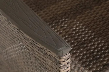 Thor Lyx Utefåtölj med Armledare - Loungefåtölj för Utemöbler i Konstrotting - Brun - Products - Utemöbler & utemiljö - Loungemöbler - Loungestol utomhus