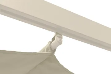 Porto Pergola 3x3 m i aluminium med tak för solskydd - Beige - Products - Utemöbler & utemiljö - Solskydd - Pergola