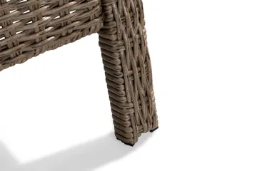 Marcus Loungebord och Soffbord Utomhus 80 cm Konstrotting Glas - Natur - Products - Utemöbler & utemiljö - Utebord & trädgårdsbord - Loungebord & soffbord utomhus