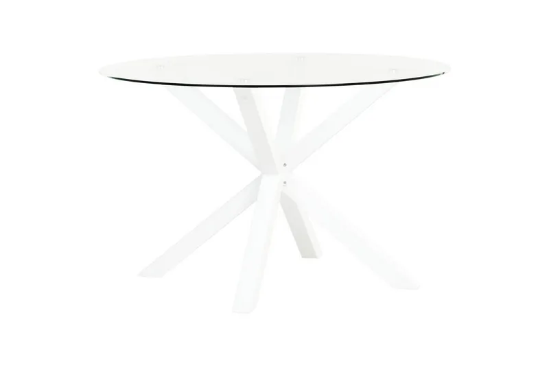 Runt bord Maletto - Vit, genomskinlig - Products - Utemöbler & utemiljö - Utebord & trädgårdsbord - Matbord utomhus