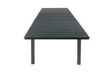 Tunis Rektangulärt Stort Förlängningsbart Matbord utomhus 205/305x90 cm i metall plast - Svart - Products - Utemöbler & utemiljö - Utebord & trädgårdsbord - Matbord utomhus