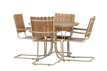 Holmsund Matgrupp Utomhus 4-sits - Beige - Products - Utemöbler & utemiljö - Utegrupp - Matgrupp utomhus