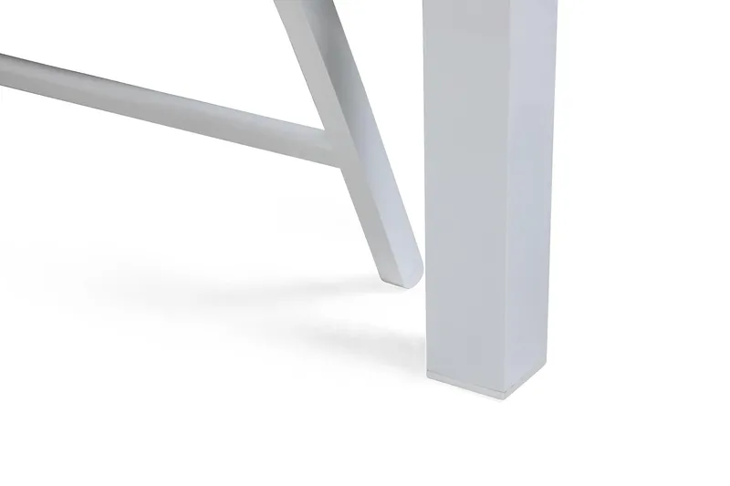 Las Vegas Matgrupp Utomhus 220-280 + 8 Positionsstol Lyx - Vit/Teak/Vit/Teak - Products - Utemöbler & utemiljö - Utegrupp - Matgrupp utomhus