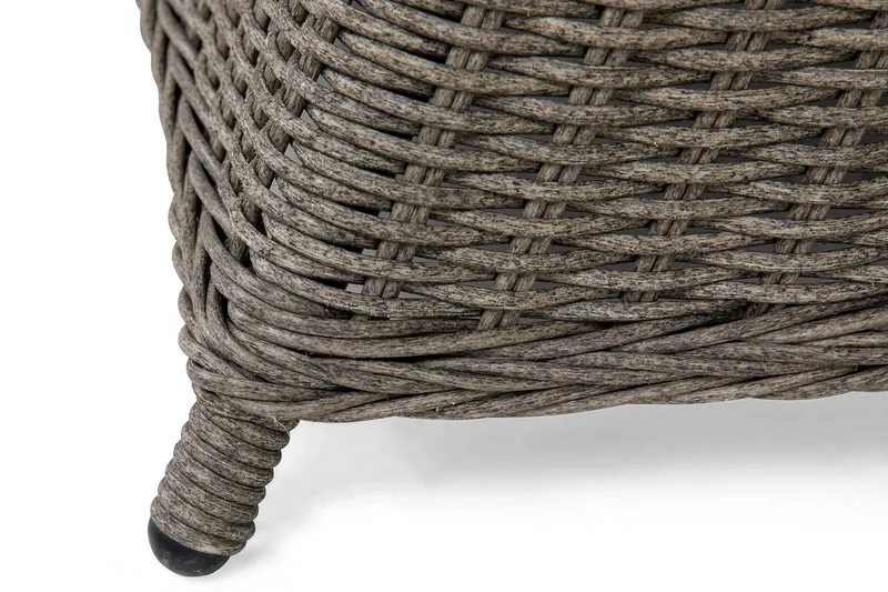 Marcus Matgrupp Utomhus 140 Rund + 4 Light Fåtöljer m Dyna - Grå - Products - Utemöbler & utemiljö - Utegrupp - Matgrupp utomhus