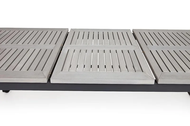 Monaco Matgrupp Utomhus 152-210 + 4 Positionsstol Lyx - Svart/Svart - Products - Utemöbler & utemiljö - Utegrupp - Matgrupp utomhus