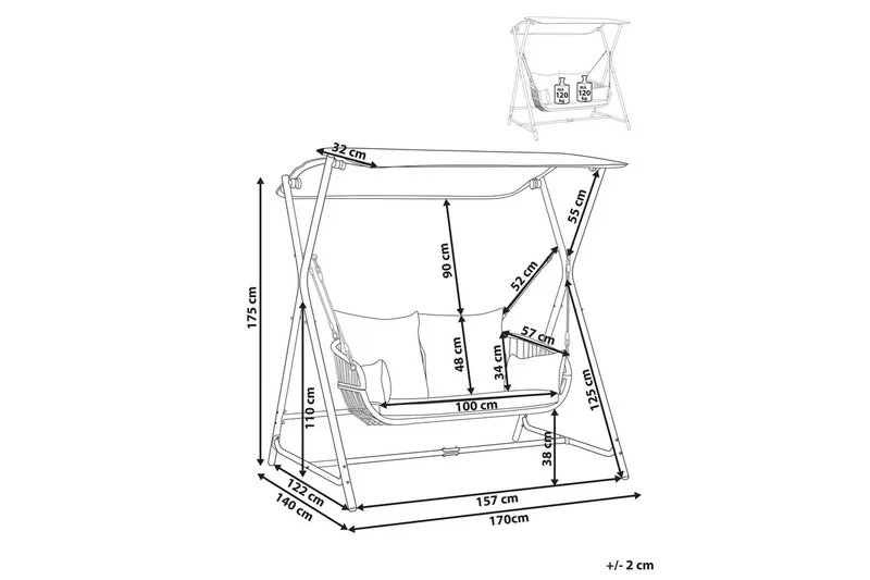 Hammock Fiastra - Ljusgrå - Products - Utemöbler & utemiljö - Utesoffa - Hammock