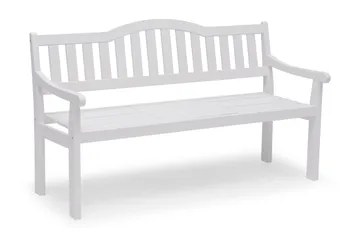 Hillerstorp Sara Utebänk SaxUtebord - Tall/Vit - Products - Utemöbler & utemiljö - Utesoffa - Trädgårdsbänk & utebänk