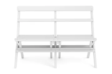 Landet liten soffa utomhus 110x60x89 cm - Träsoffa akacia - Vit - Products - Utemöbler & utemiljö - Utesoffa - Trädgårdssoffa