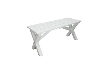 Utomhusbänk Scottsdale - Vit, 100 cm - Products - Utemöbler & utemiljö - Utesoffa - Trädgårdsbänk & utebänk