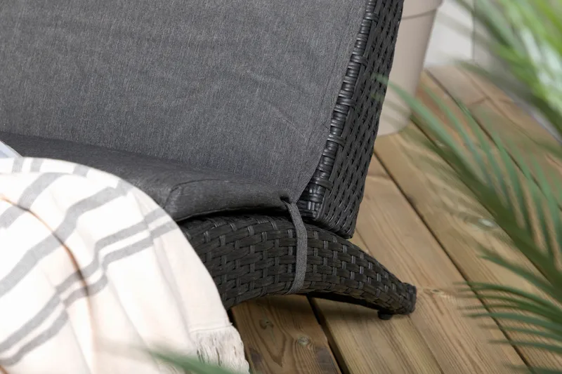 Archie Solsäng - Svart - Products - Utemöbler & utemiljö - Utestol & trädgårdsstol - Solsäng & solvagn